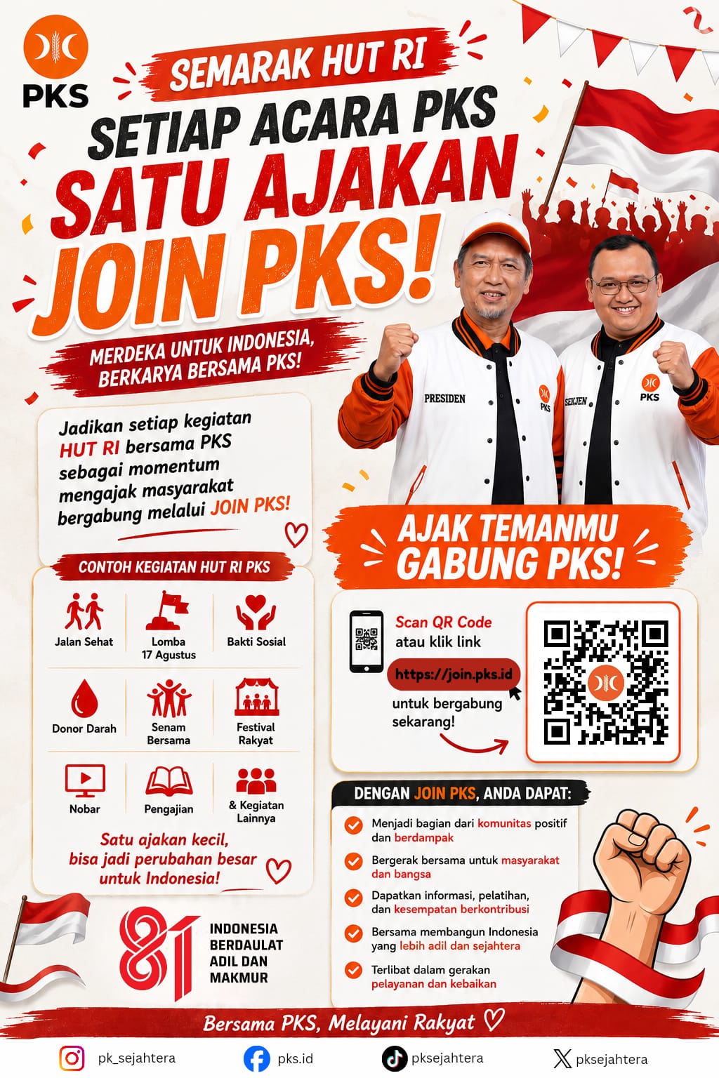 Semarak HUT RI · Ajak Join PKS